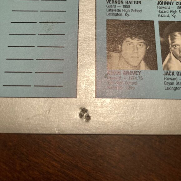 Vintage 85-86 University of Kentucky Wildcat Basketball Poster Schedule Calendar - Picture 12 of 15